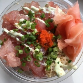 Gluten-free tuna poke from Mainland Poke